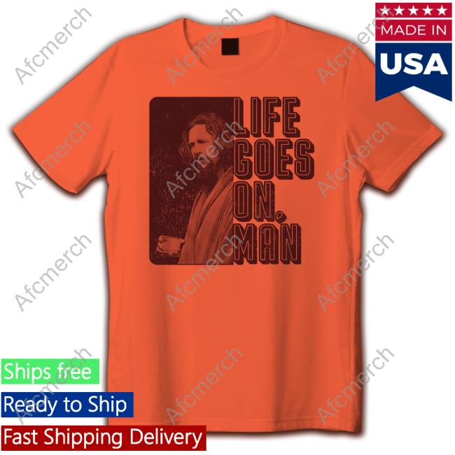 Official Miles Mikolas Big Lebowski Life Goes On Man Long Sleeve Tee
