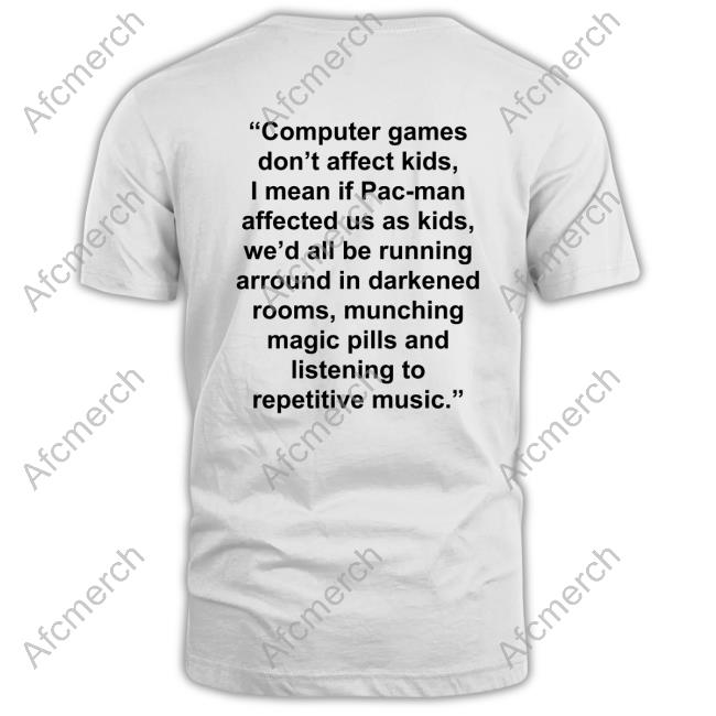 Official Lost Souls Frank Ocean Computer Games Don't Affect Kids I Mean If Pac-Man Affected Us As Kids T-Shirt