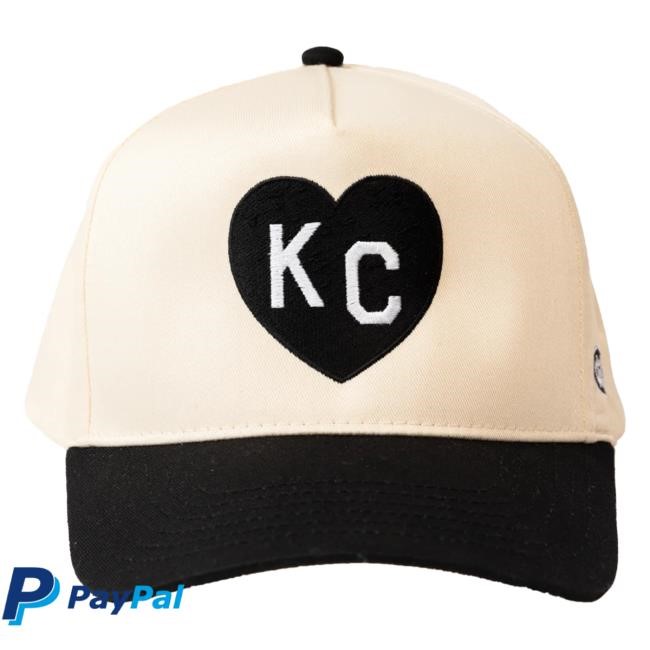 Official Charlie Hustle Tan & Black KC Heart Two Tone Cap