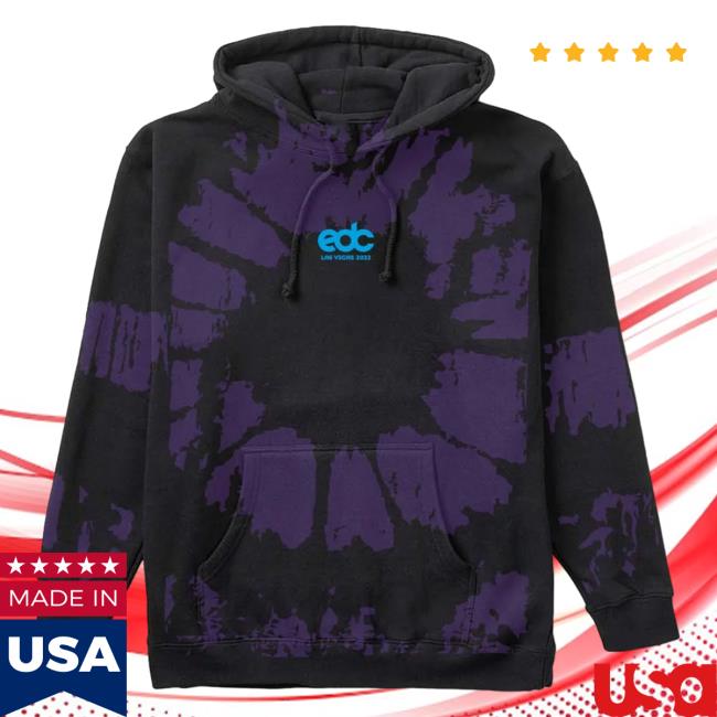Official Insomniac Shop Merch Store InsomniacShop Meteor Electric Daisy Carnival Festival Sweater Black Tie Dye