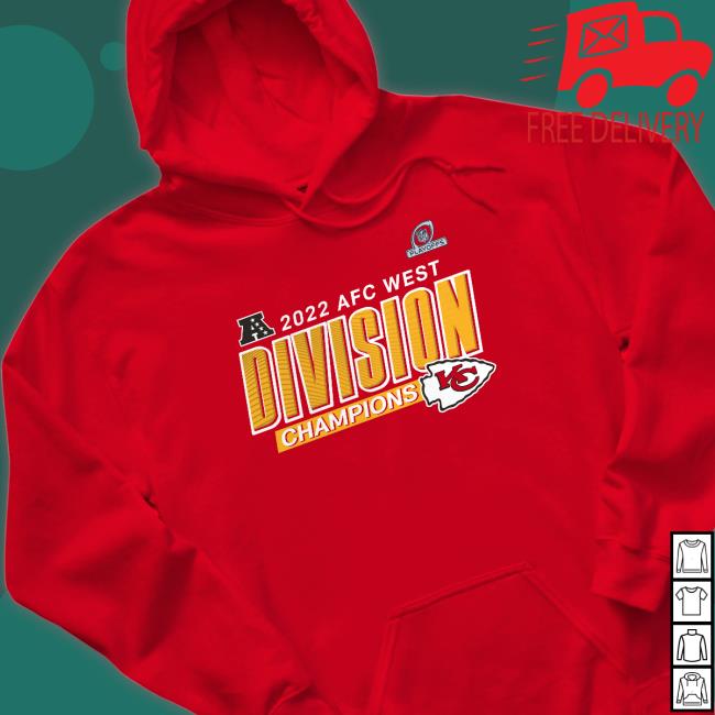 Men's Kansas City Chiefs Fanatics Branded Red 2022 AFC West Division Champions Divide & Conquer Tee Shirt