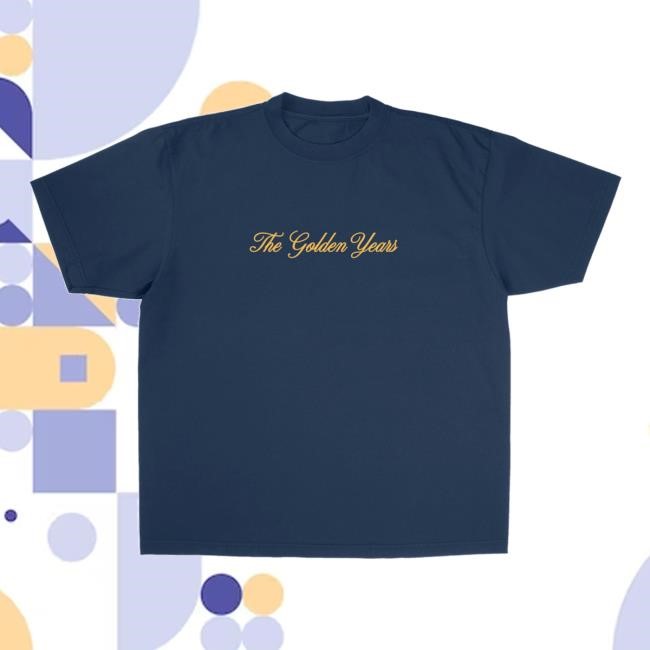 Joshua Bassett Official Merch Store The Golden Years Lyric Tshirt - Navy Joshua Bassett Clothing Shop Joshuabassett