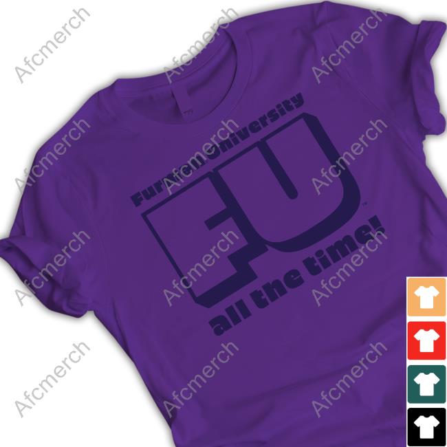 Retro Furman University Fu All The Time Long Sleeve Tee