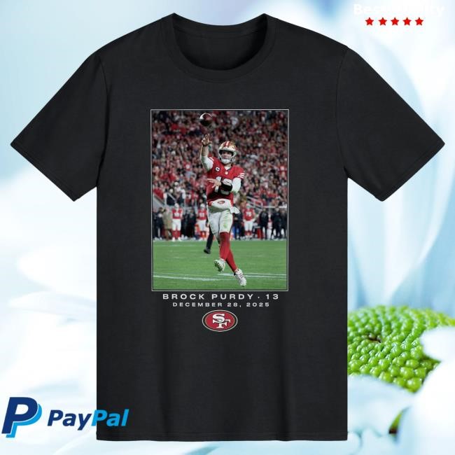 San Francisco 49ers NFL Football Brock Purdy Flash Week 17 Fan Tee