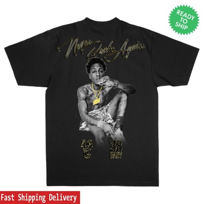 Official Never Broke Again Merch Store Shop Golden Boy Shirt 2024 NeverBrokeAgain