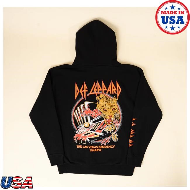 Fan Edition Def Leppard Live Las Vegas Zip Hoodie