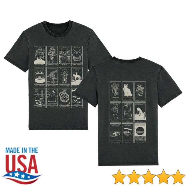 Official Maisie Peters Merch Store Shop Maisie Peters Tarot Negative Top Shirt MaisiePeters