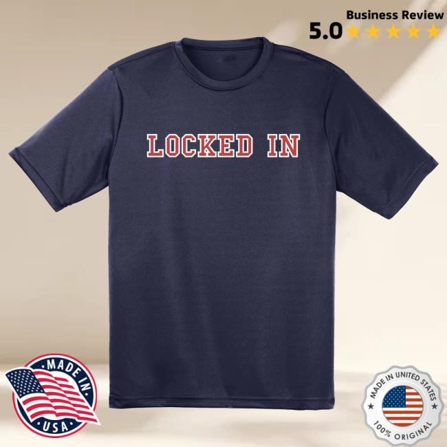 Official Down Right Merch Store Davis Clarke - Locked In Performance Top Shirt (Red/White Print)