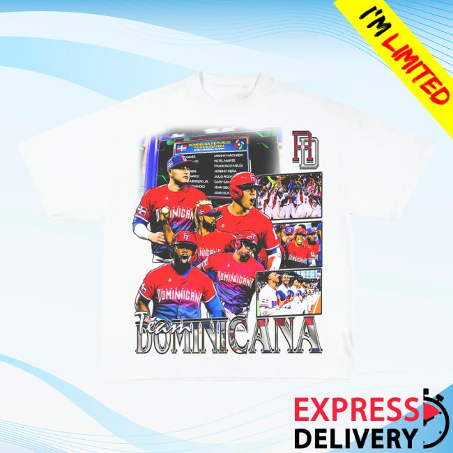 Official Game Changer Wbc Team Dominicana T-Shirts White GameChanger