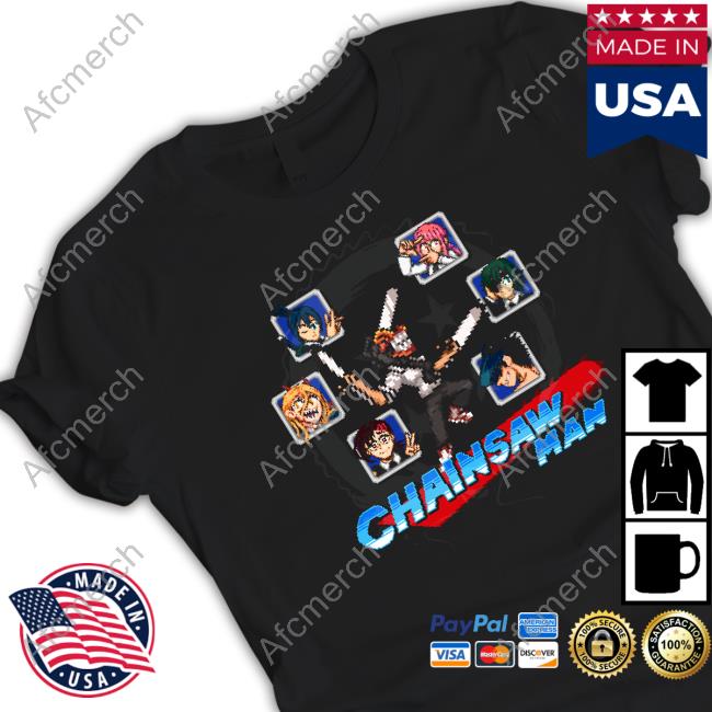 Chainsaw Man Devil Hunter Shirts Shank Robot Merch