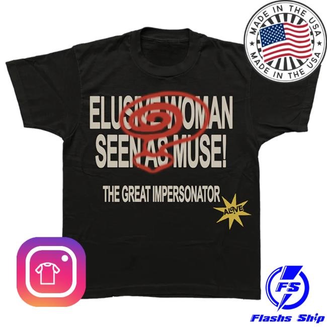Elusive Woman Seen As Muse The Great Impersonator Short Sleeve Tee – Halsey Store