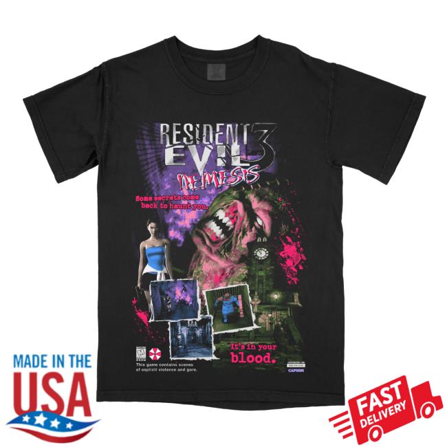 Graveyard Goods Resident Evil 3: Nemesis • Fight The Monster (Alternate Colorway Variant) Shirt New