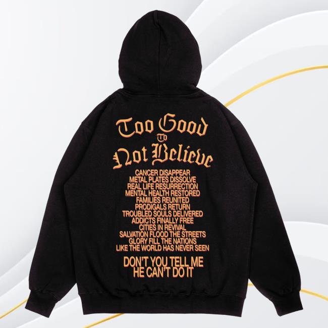 Official Brandon Lake Merch Store TGTNB Pull Over Hoodie Black Brandon Lake Apparel Clothing Shop Brandonlake