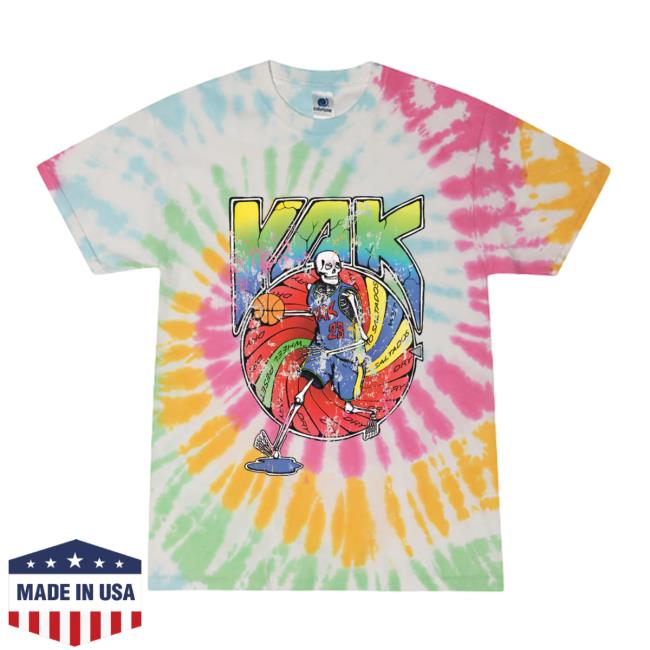 Official Big Cat Barstool Sports Store Merch Yak Skeleton Tie Dye Shirt