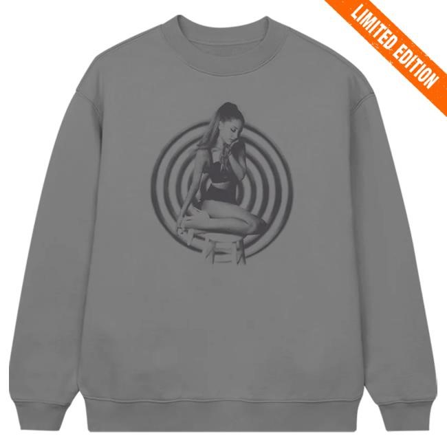 Official Ariana Grande Merch Store Ariana Grande my everything tenth anniversary grey Crew neck Sweatshirt Ariana Grande Apparel Clothing ArianaGrande