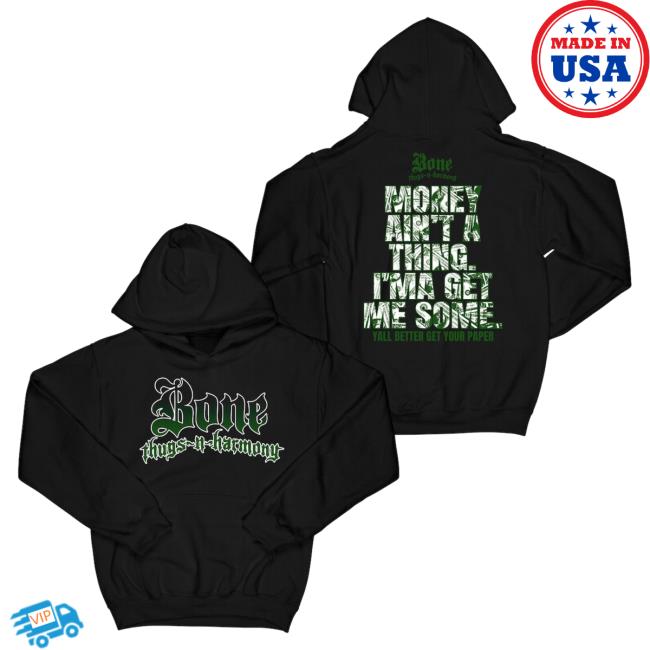 Official Merch Bar Store Bone Thugs-N-Harmony Get Your Paper "Black" Popover Sweatshirt MerchBar BoneThugsnHarmony Apparel Clothing Shop