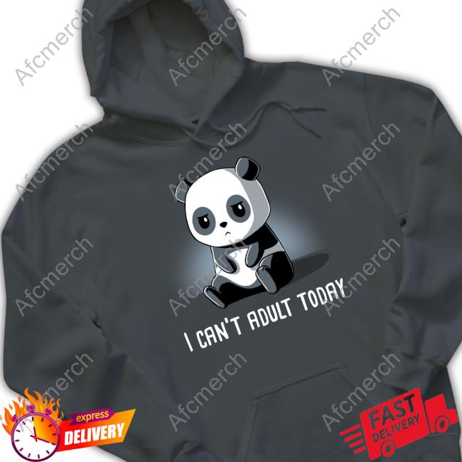 Official Panda I Can't Adult Today T-Shirt