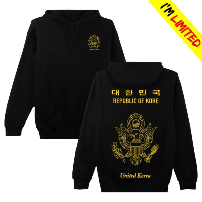 Official Kore Limited Merch Store Kore Limited Kr-Am Passport T-Shirts (Black) KoreLimited Apparel Clothing Shop