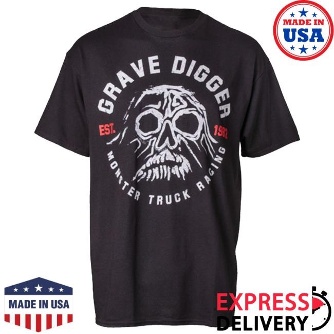 Monsterjamsuperstore New! Grave Digger Retro Ghost Tee Tee