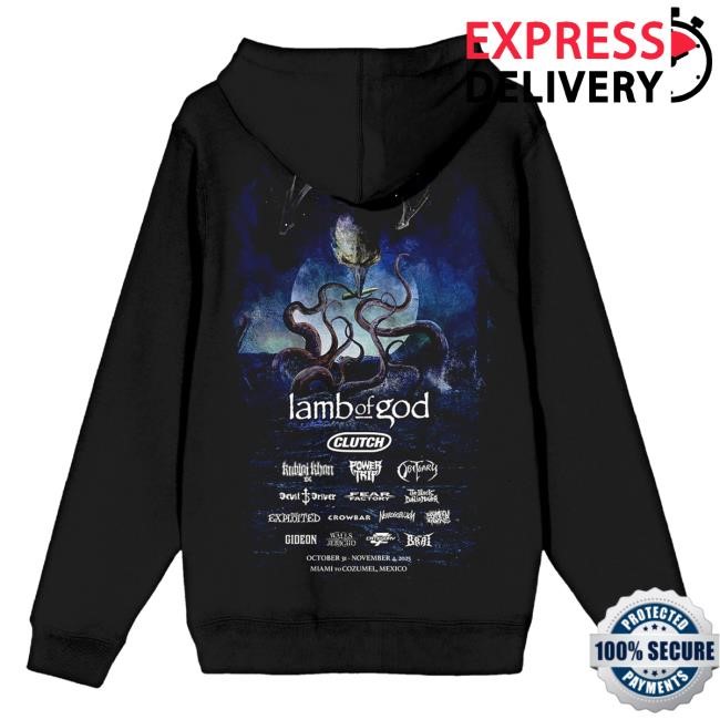 Lamb Of God Official Merch Store Shop HBB 2025 Lineup Pullover Hoodie