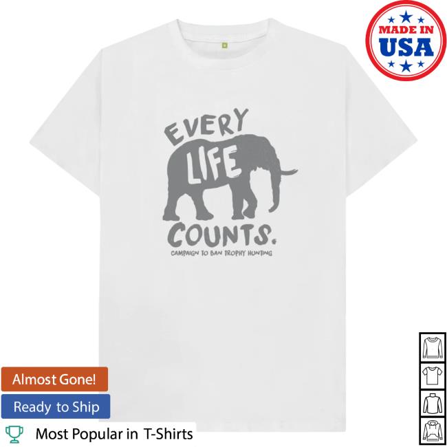 Official Against Trophy Hunting Store Every Elephant Counts Shirts