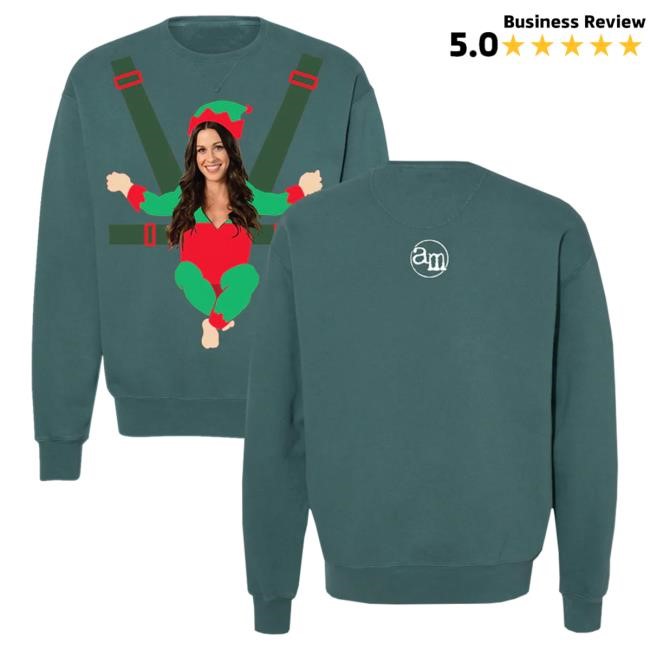 Official Alanis Morissette Merch Store Shop Holiday Green Crew neck Sweatshirt