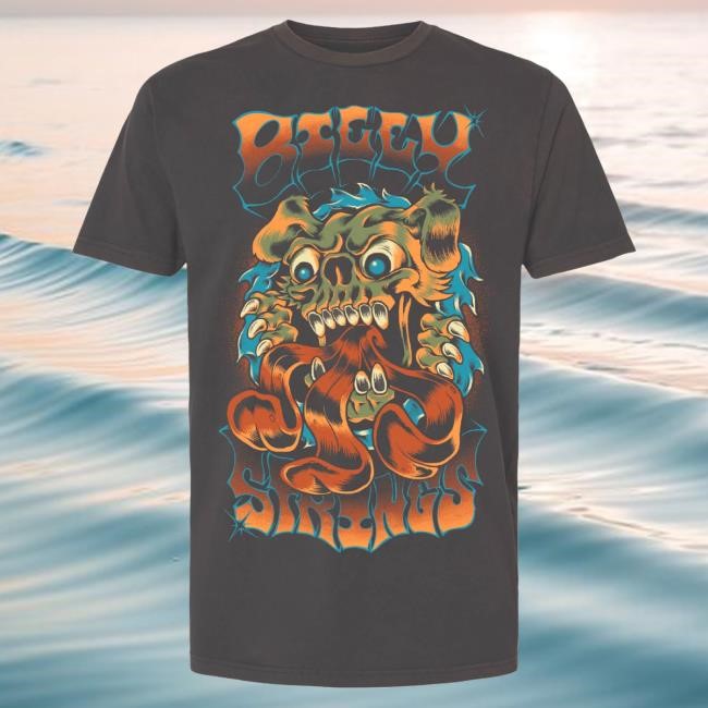 Official Billy Strings Merch Store Skull Dog Long Sleeve Tshirt (Logan Fox)