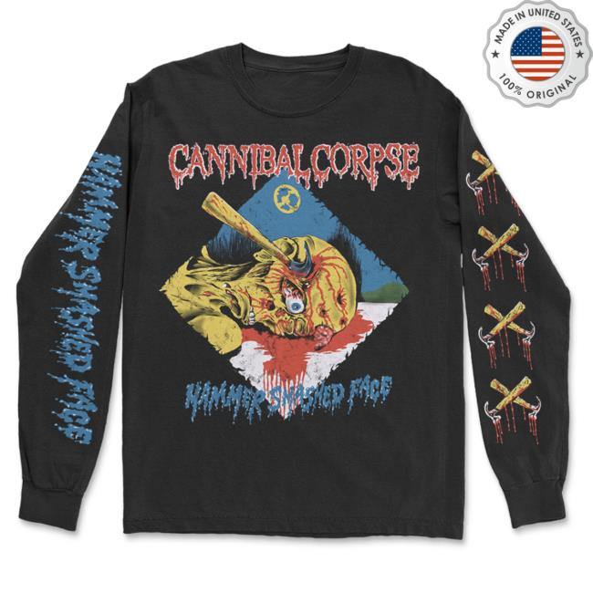 Official Kings Road Merch Store Cannibal Corpse Hammer Smashed Face Tees (Black) Kings Road Shop CannibalCorpse