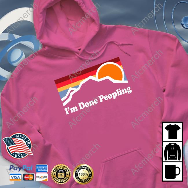 I'm Done Peopling V Neck T Shirt Kitty
