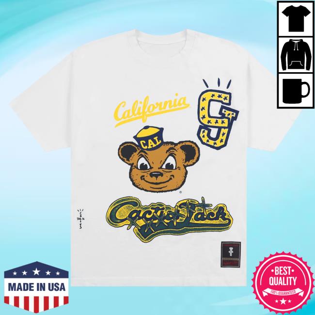 Official Travis Scott Utopia Merch Store CJ X M&N X UC BERKELEY HANDDRAWN Attractive Shirt Travis Scott Apparel Clothing TravisScott