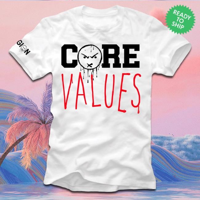 Official Legion of Skanks Podcast Core Values Shirts - Black