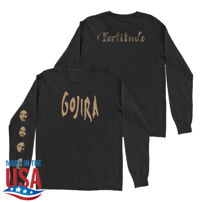 Official Roadrunner Records Gojira Merch Store Gojira Fortitude Faces Long Sleeve Shirt 2023 RoadrunnerRecords
