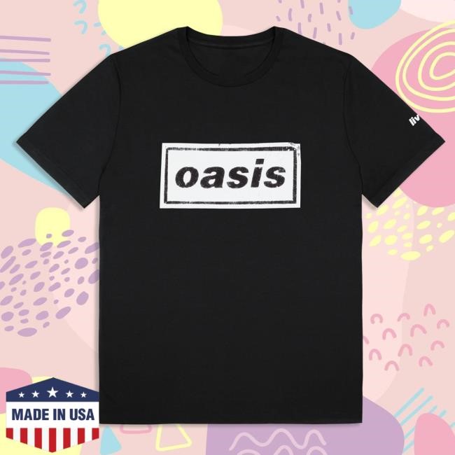 Official Oasis Shop Live '25 Stencil Logo Tee White