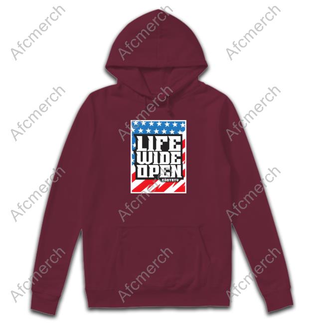 YOUTH - Life Wide Open Stars and Stripes Tee Shirt YOUTH - Life Wide Open Stars and Stripes Hoodie